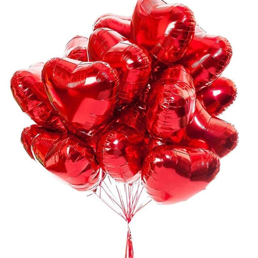 Red Heart Foil Balloon